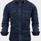 Florin - Cămașă din denim cu buzunare