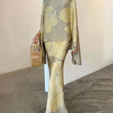 ALTHEA – COSTUM LARG IMPRIMAT ȘI STILAT