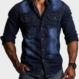 Florin - Cămașă din denim cu buzunare