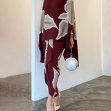 ALTHEA – COSTUM LARG IMPRIMAT ȘI STILAT