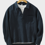 Antuan - Cămaşă Confortabilă cu Buzunar Frontal