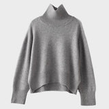 Elena™ - Pulover din Cashmere Pur cu Guler Înalt