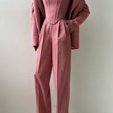 Grace | Set din Trei Piese cu Sacou cu Două Rânduri de Nasturi