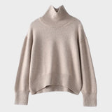 Elena™ - Pulover din Cashmere Pur cu Guler Înalt