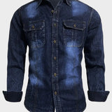 Florin - Cămașă din denim cu buzunare