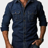 Florin - Cămașă din denim cu buzunare