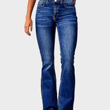 Andiara - Blugi Evazați Cu Talie Inaltă